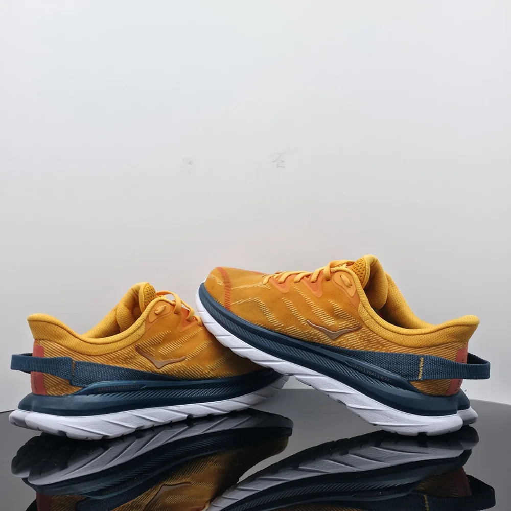 Techcore Hoka Mach Supersonic Men’s 8D Yellow Orange Running Shoes - Picture 7 of 13